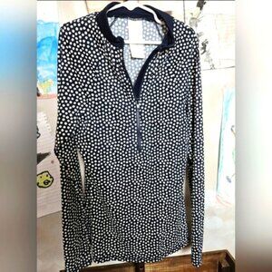 Boden | Black and White Active Quarter Zip